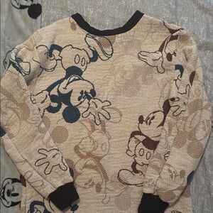 Handmade quilted Mickey Mouse Patterned Sweater